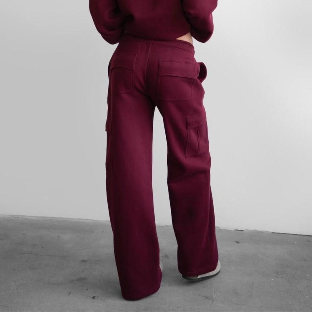 Unbranded Women's Burgundy and Red Trousers